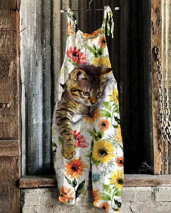 Ruby - Jumpsuit with vintage print