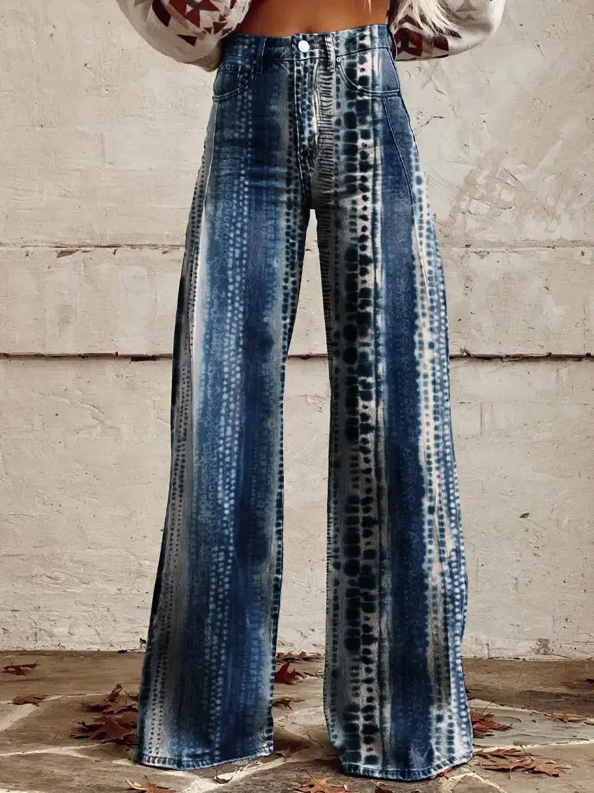 Edie - Retro wide leg trousers