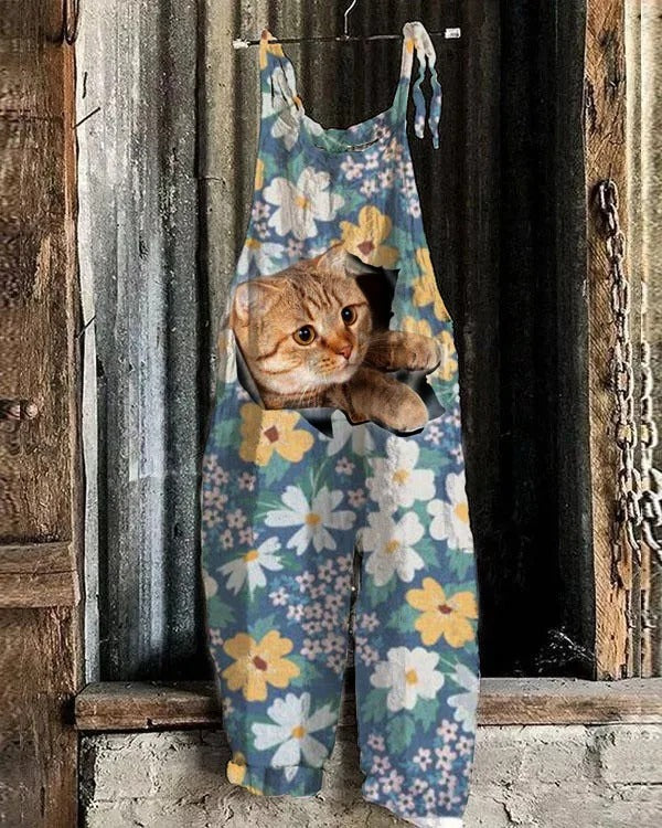 Ruby - Jumpsuit with vintage print