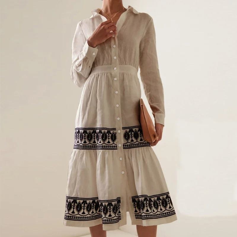Leona - Elegant dress with long sleeves