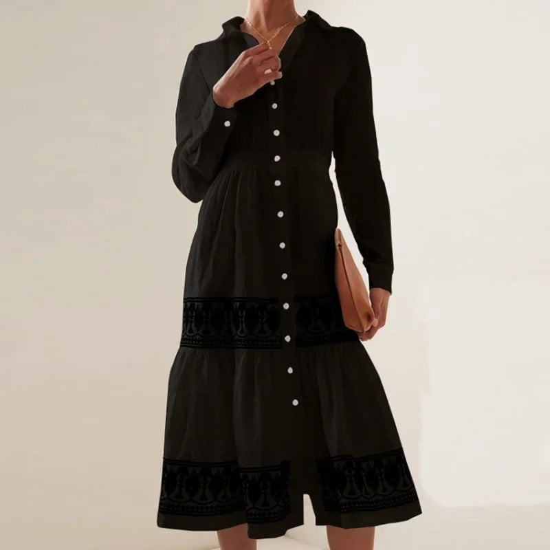 Leona - Elegant dress with long sleeves