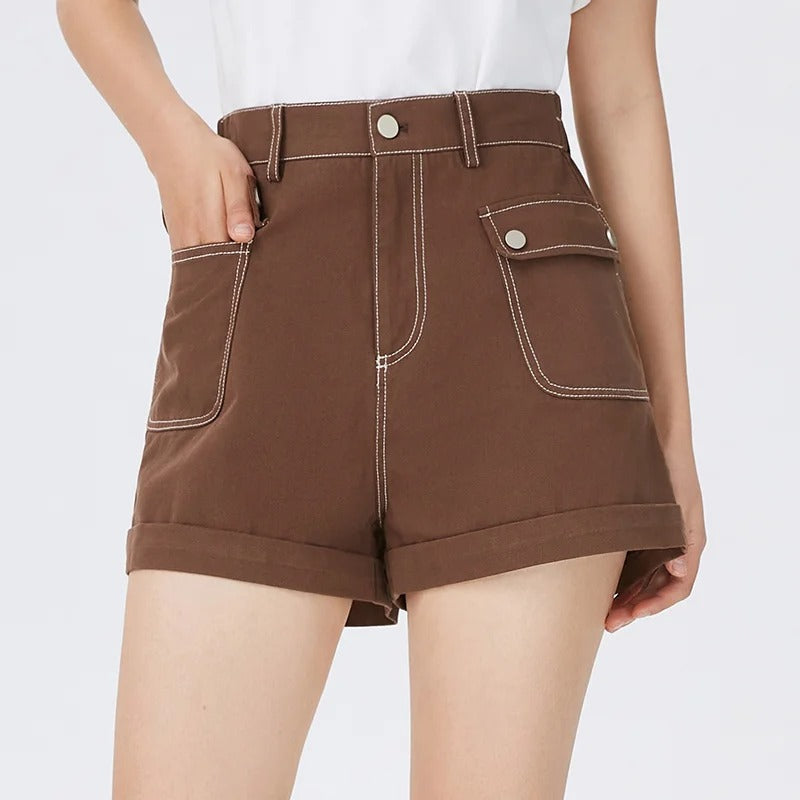 Odette - Pure cotton A-line shorts