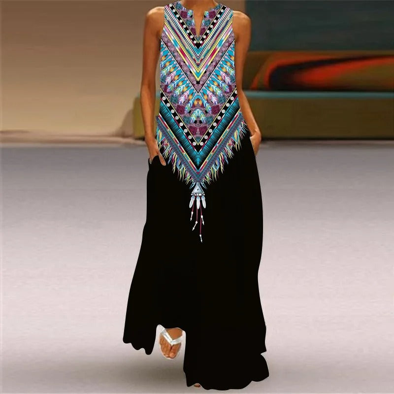 Emma - Dress with retro print
