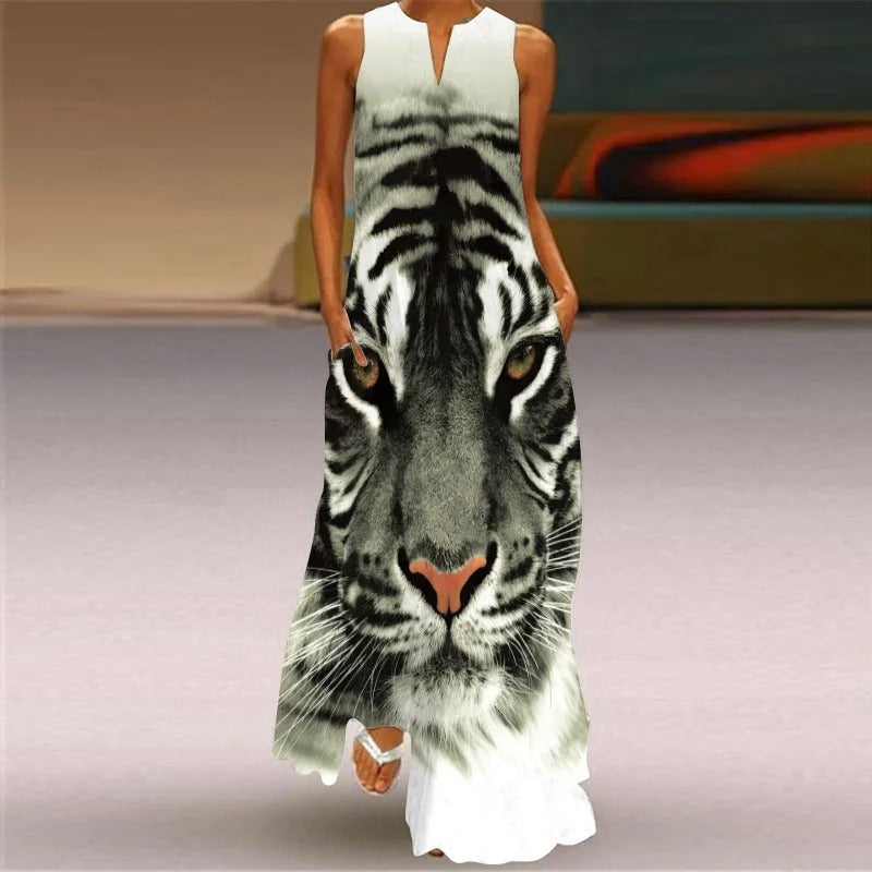 Emmeline - Dress with retro print