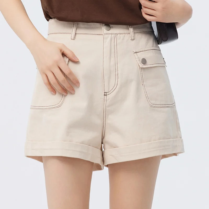 Odette - Pure cotton A-line shorts