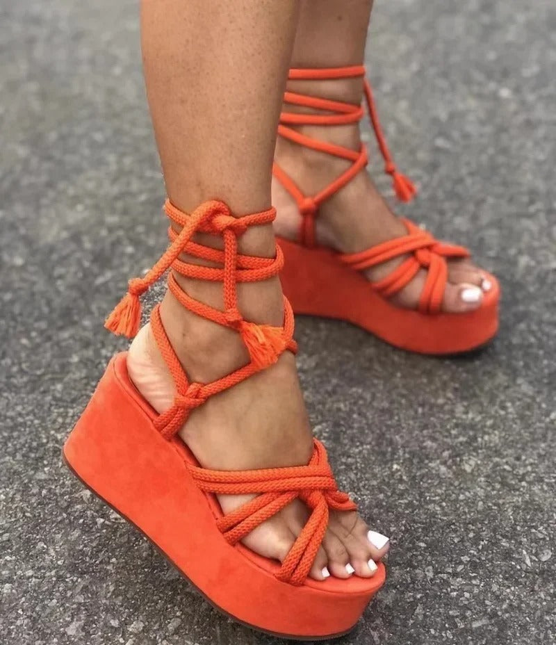 Daphne - Stylish wedge sandals