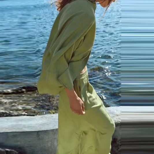 Eloise - Silk Cotton Long Sleeve & Pants Set