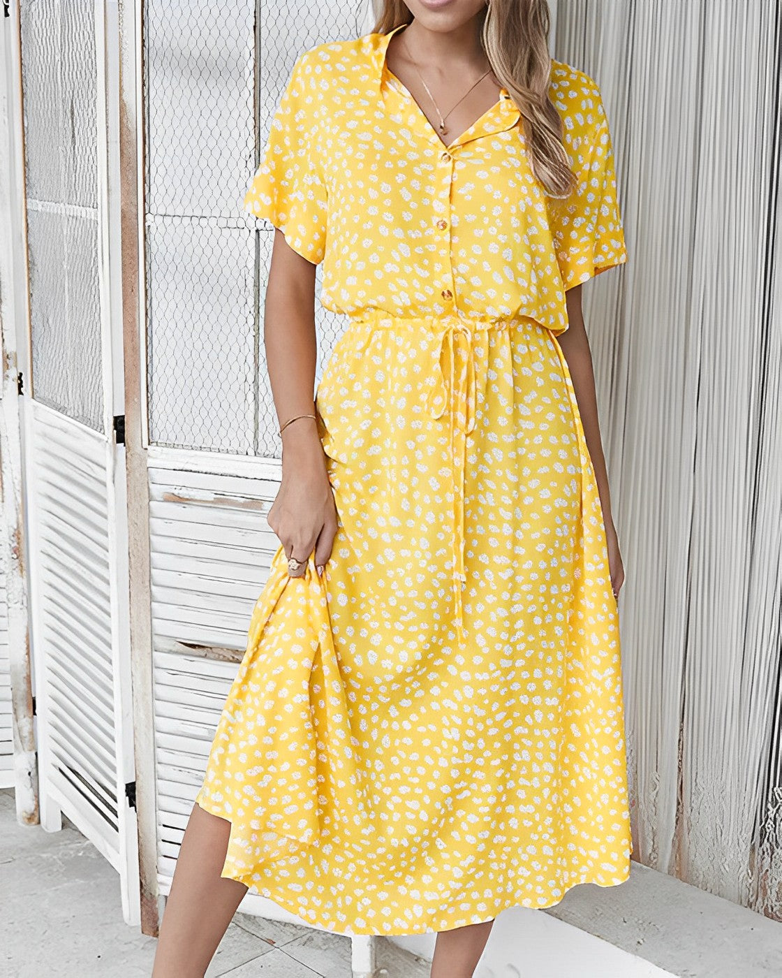 Layla - Colorful dress with print