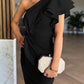 Cassy - Off-Shoulder Dress with Ruffle Edges