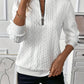 ELIZABETH | CHIC HALF ZIP SWEATER