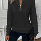 ELIZABETH | CHIC HALF ZIP SWEATER