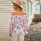 Floral Women's Chiffon Blouse with Ruffle Sleeves – Elvira