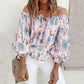 Floral Women's Chiffon Blouse with Ruffle Sleeves – Elvira