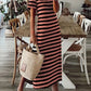 Celeste - Casual dress with striped pattern