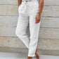 Evelien | Elastic linen trousers