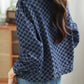 Lucy - Denim Rider jacket with stand-up collar