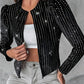 Phoebe - Gorgeous Polka Dot Coat with Sequins for Women