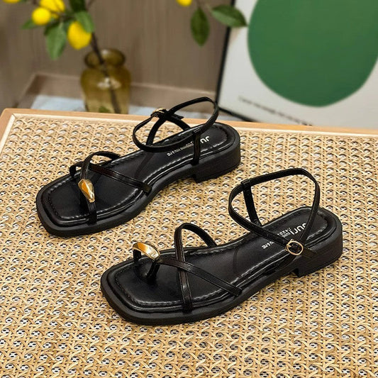 Agnes - Crossed Strap Sandal