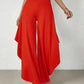 Ingrid - Wide leg trousers with asymmetric hem