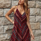Adele - Striped Spaghetti Strap Dress