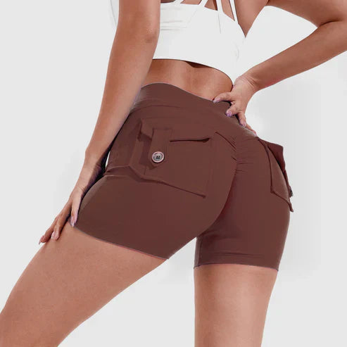 Louisa - High Waist Shorts with Hip Lift Effect