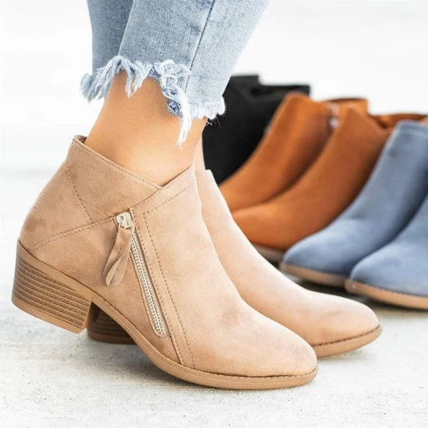 Orthopedic Leather Ankle Boots for Women