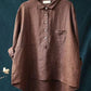 Helena | - Women's casual loose lapel long sleeve blouse