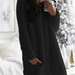 Gail - Solid Color Round Neck Warm Dress
