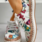 Daphne - Floral vulcanized shoes for women