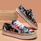 Daphne - Floral vulcanized shoes for women
