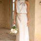 Satinista – simple one-shoulder dress