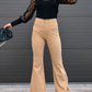 Trendy Corduroy Flare Pants for Women