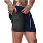 2-in-1 Men's Sport Shorts – Engineered for Performance and Comfort