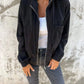 Casual Corduroy Jacket with Hood
