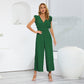Virginia - Pleated Pants with Wide Leg Jumpsuit