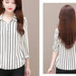 Stylish Women's Chiffon Blouse with Buttons & Turn-down Collar – Fenya