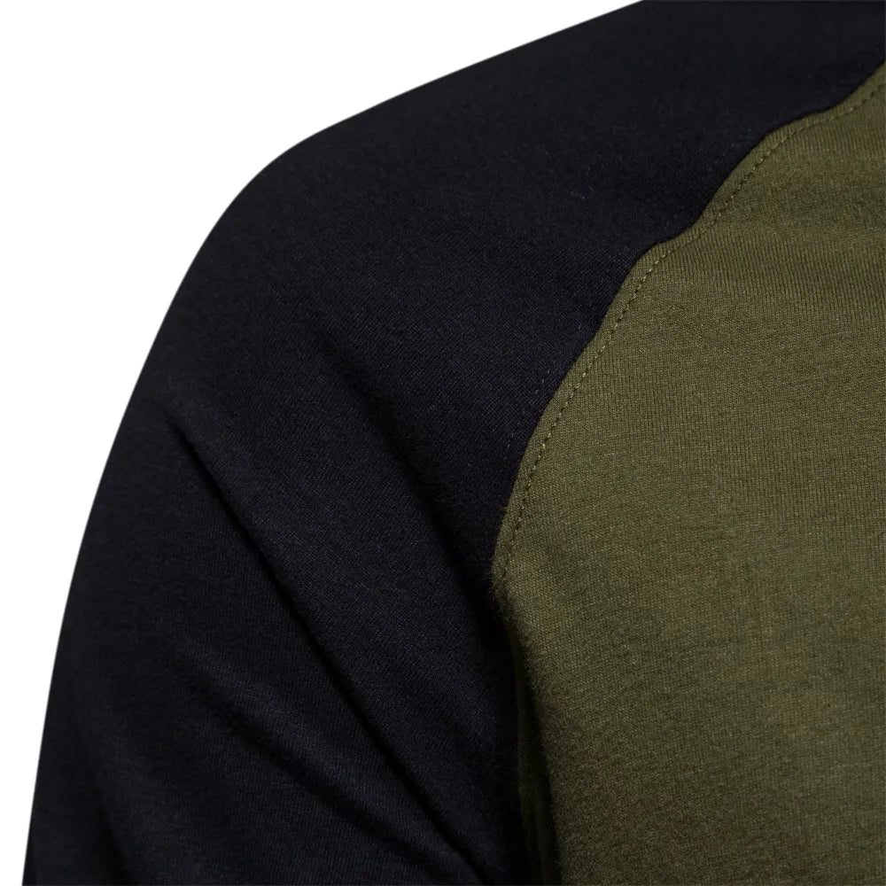 Jelle Patchwork Shirt - With Round Neck &amp; Long Sleeves