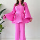 Antonia - Pleated flared top and pants