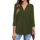 Gimhani | Women's Casual V-Neck Blouse - Comfortable & Stylish