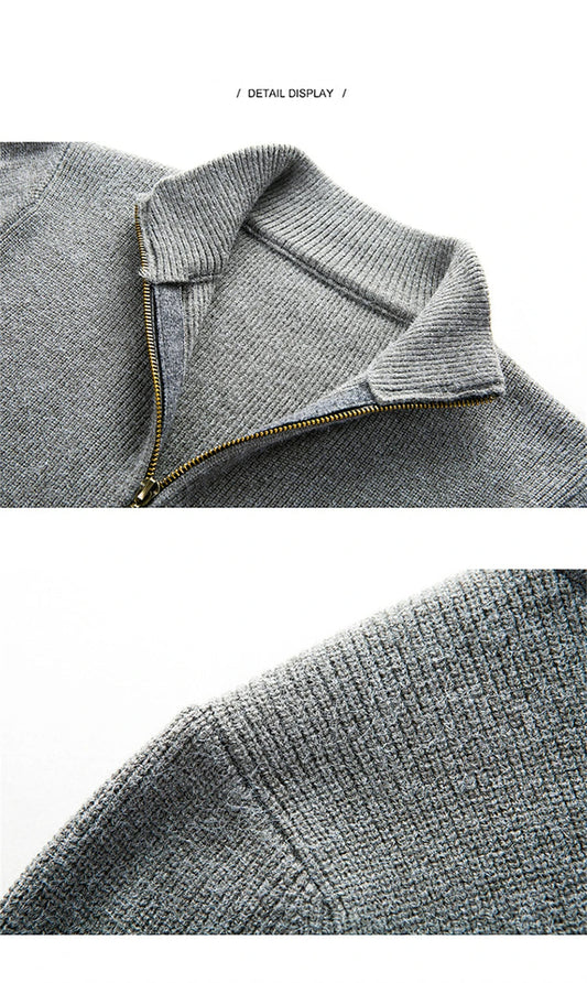 Jens AutumnKnit Vest - Slimfit Vest with Zipper