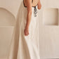 Connie - Fashionable linen maxi dress