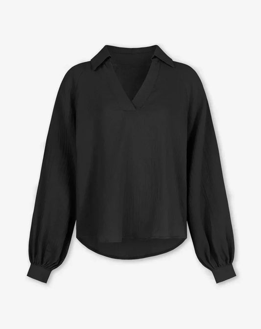 Mia | - Women's classic V-neck blouse