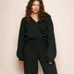 Mia | - Women's classic V-neck blouse