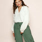 Mia | - Women's classic V-neck blouse