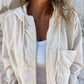 Casual Corduroy Jacket with Hood