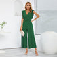 Virginia - Pleated Pants with Wide Leg Jumpsuit
