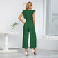 Virginia - Pleated Pants with Wide Leg Jumpsuit