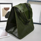 Oversized Vintage Leather Shoulder Bag for Women – Timeless Style Meets Everyday Functionality