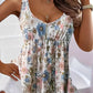 Anastasia - Sleeveless top with floral print