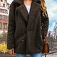 Lolly - Double-breasted teddy coat with lapels